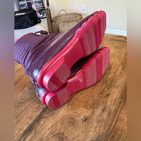 Sperry Womens Saltwater Puff Duck Boots Quilted Lace Up Pink Purple Size 7.5 - Picture 5 of 5